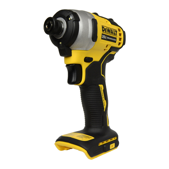 DeWalt DCF809 Compact Impact Driver Manuals