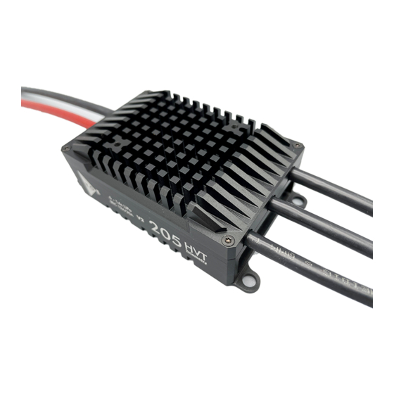 YGE 205HVT Quick Start Manual