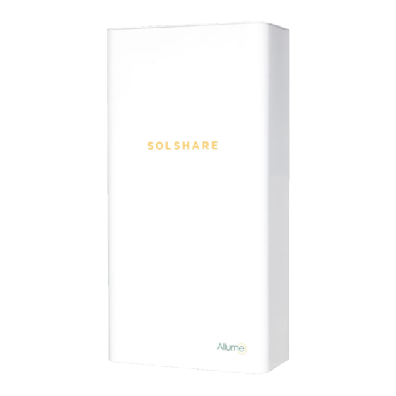 Allume SolShare SOLSHARE-3P-35A-03 Installation Manual