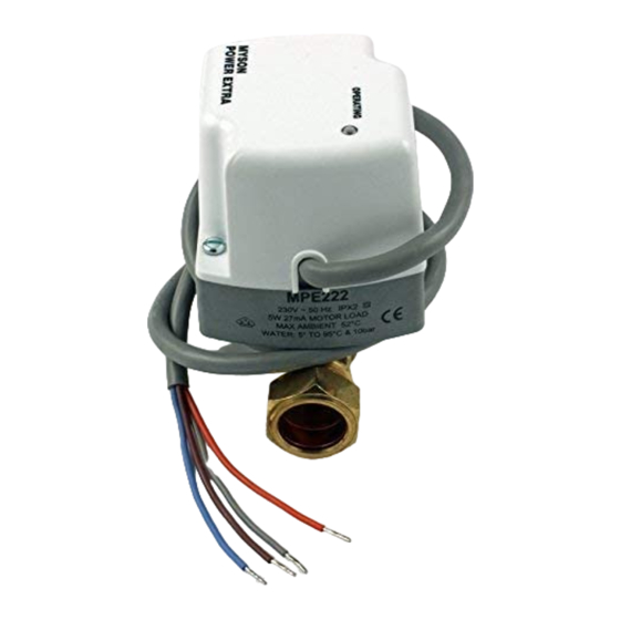Myson MPE 222 Quick Manual