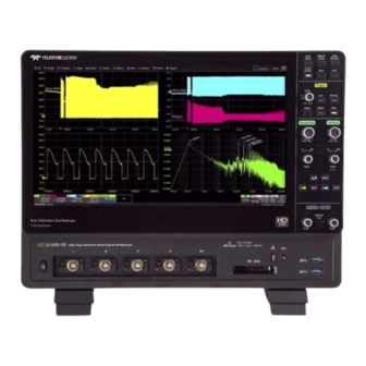 Teledyne Lecroy HDO6000B Quick Start Manual