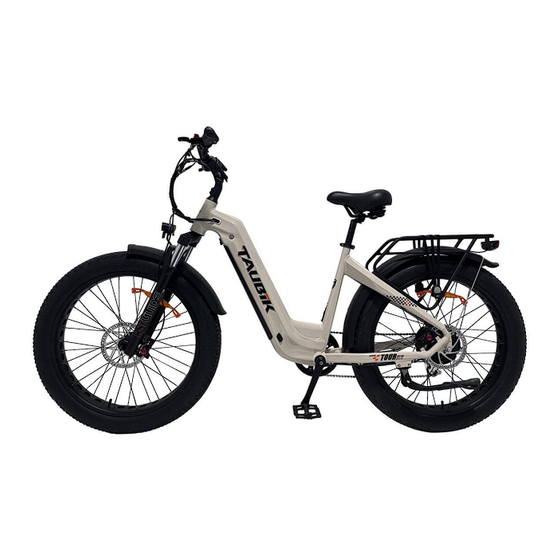 TAUBIK TOUR Tire Electric Bike Manuals