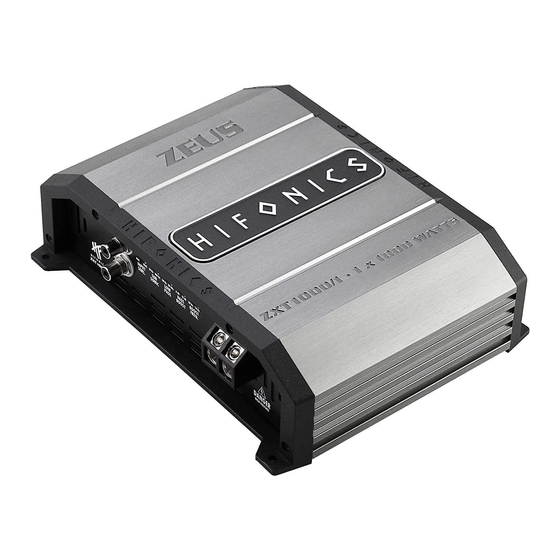 Hifonics ZXT1000/1 User Manual