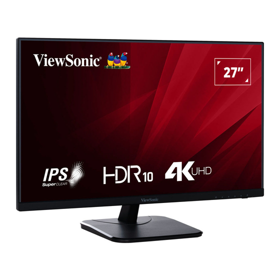 ViewSonic VA2756-4K-MHD User Manual