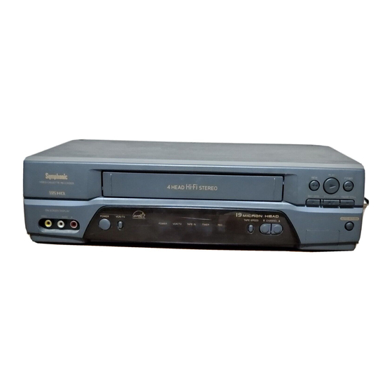 Symphonic SL2960 Owner's Manual
