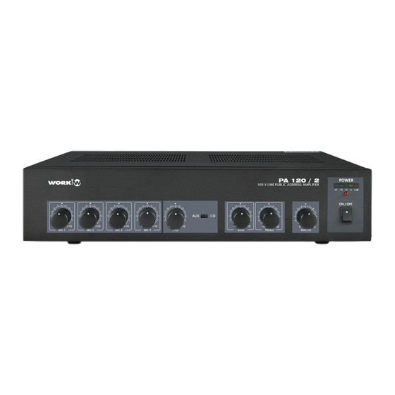 Work Pro PA 120/2 User Manual