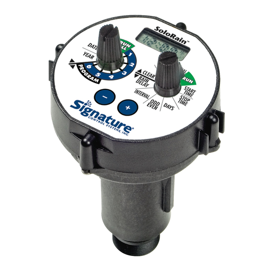 Signature Control Systems SoloRain 8014 DuraLife Series Quick Start Manual