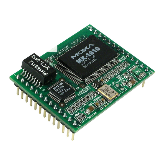 Moxa Technologies NE-4100 Series Quick Installation Manual