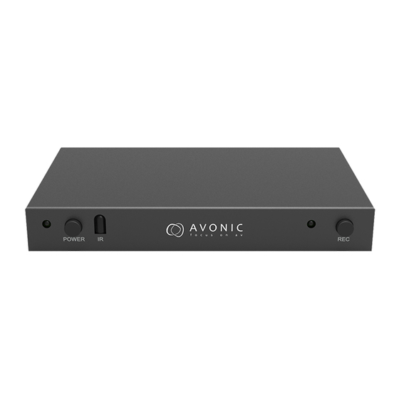 Avonic AV-REC100 User Manual