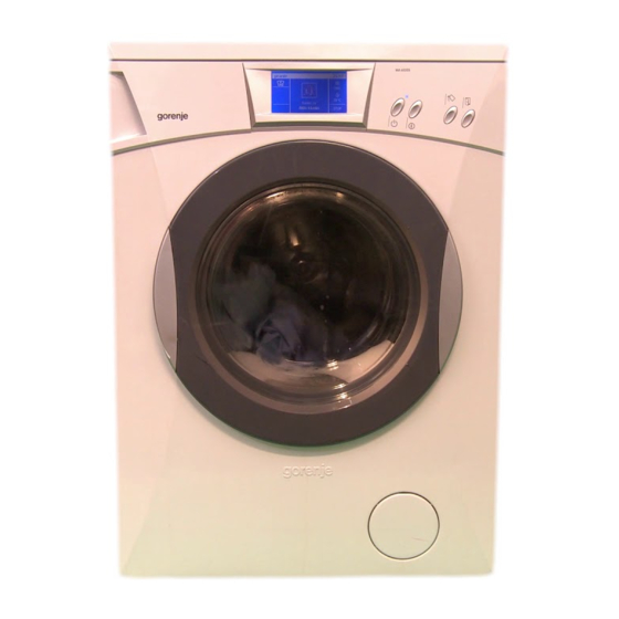 Gorenje WA 65165 PREMIUM Instructions For Use Manual