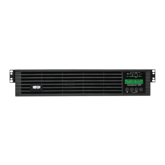 Tripp Lite SmartOnline SU3000RTXLCD2U Owner's Manual