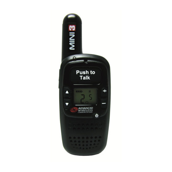 Advanced Wireless Communications MINI 3 Quick Start Manual
