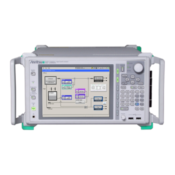 Anritsu MU196060A Operation Manual