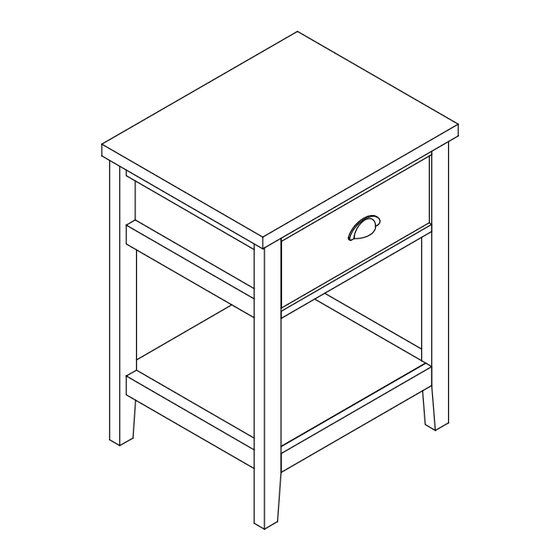 Mocka Hastings Bedside Table Assembly Instructions Manual