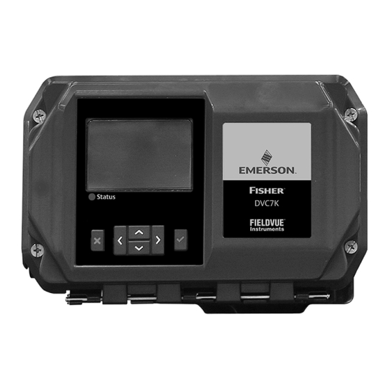 Emerson Fisher FIELDVUE DVC7K-H Quick Start Manual