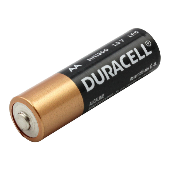 Duracell Coppertop MN 1500 Specification Sheet