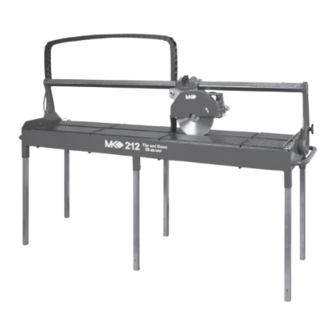 MK Diamond Products MK-212 Series Owner's Manual & Operating Instructions