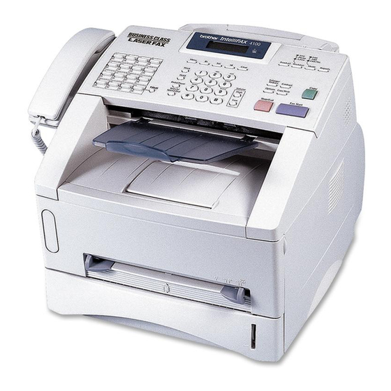 Brother FAX-4100 Owner's Manual