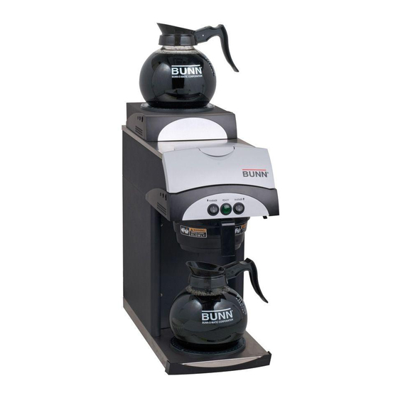 BUNN 392 COFFEE MAKER OPERATING AND INSTALLATION MANUAL ManualsLib