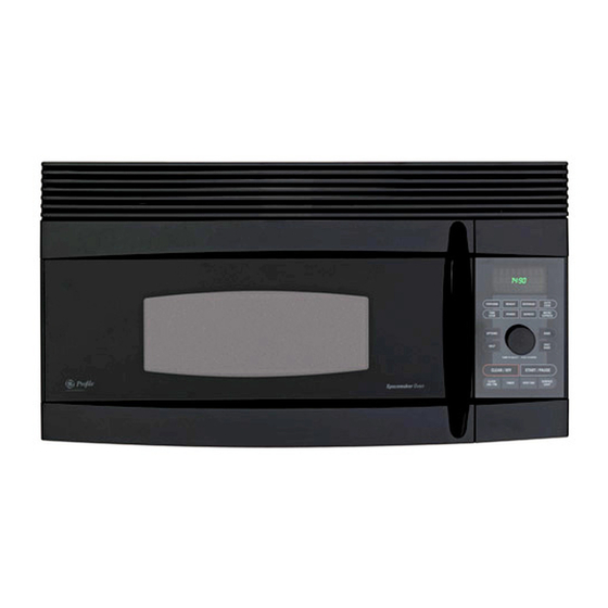 GE JVM1490BH MICROWAVE OVEN INSTALLATION INSTRUCTIONS MANUAL ManualsLib