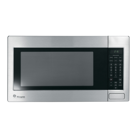 GE MONOGRAM ZE2160SF MICROWAVE OVEN OWNER