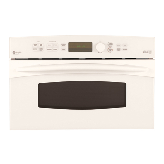 GE PROFILE ADVANTIUM SCB1001M MICROWAVE OVEN OWNER