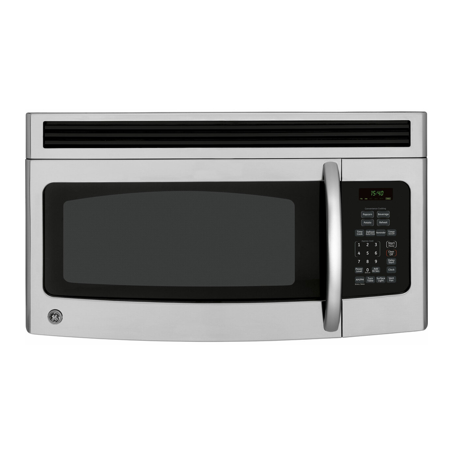 GE SPACEMAKER JNM1541SNSS MICROWAVE OVEN DIMENSIONS AND INSTALLATION