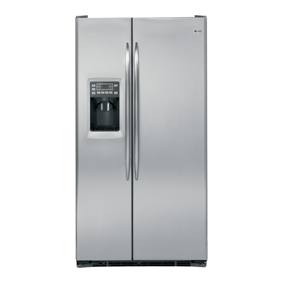 GE PROFILE PSCF3RGX REFRIGERATOR OWNER'S MANUAL AND INSTALLATION ...