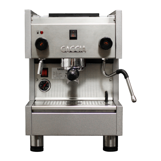 GAGGIA TS COFFEE MAKER OPERATING INSTRUCTIONS MANUAL ManualsLib
