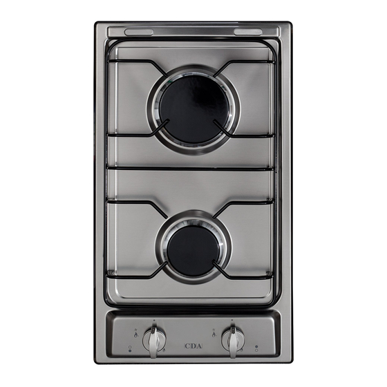 CDA GAS HOBS HCG301 HOB INSTALLATION & USE MANUAL ManualsLib