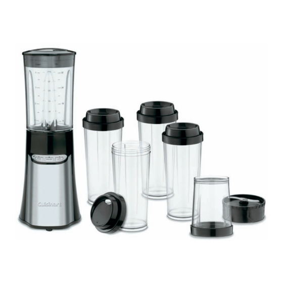 CUISINART SMARTPOWER CPB300 BLENDER INSTRUCTION AND RECIPE BOOKLET