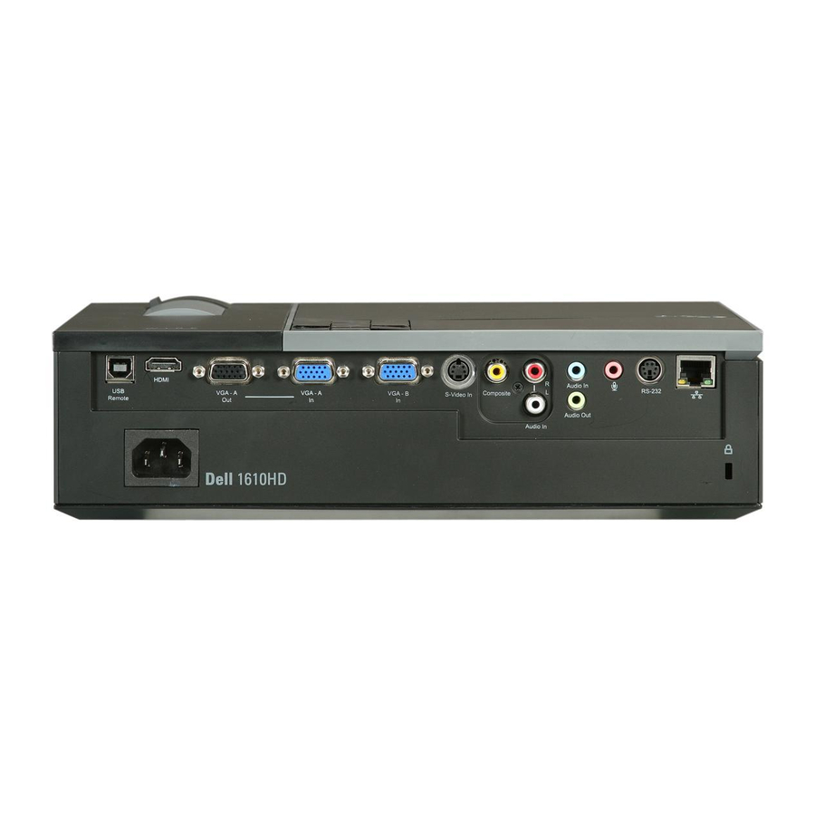 DELL 1610HD PROJECTOR USER MANUAL | ManualsLib