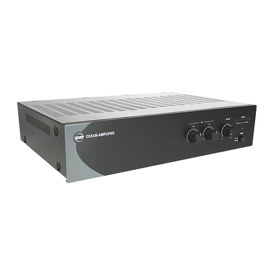 EAW POWER AMPLIFIER CXA120 AMPLIFIER SPECIFICATION SHEET ManualsLib