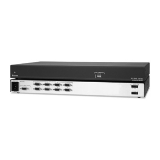 EXTRON ELECTRONICS P/2 DA AMPLIFIER SPECIFICATIONS ManualsLib