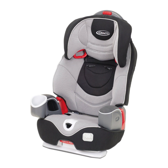 GRACO NAUTILUS CHILD RESTRAINT/BOOSTER SEAT CAR SEAT OWNER'S MANUAL