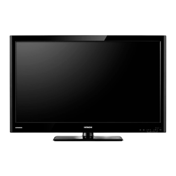HITACHI ULTRATHIN LE42S704 LED TV OWNER'S MANUAL | ManualsLib