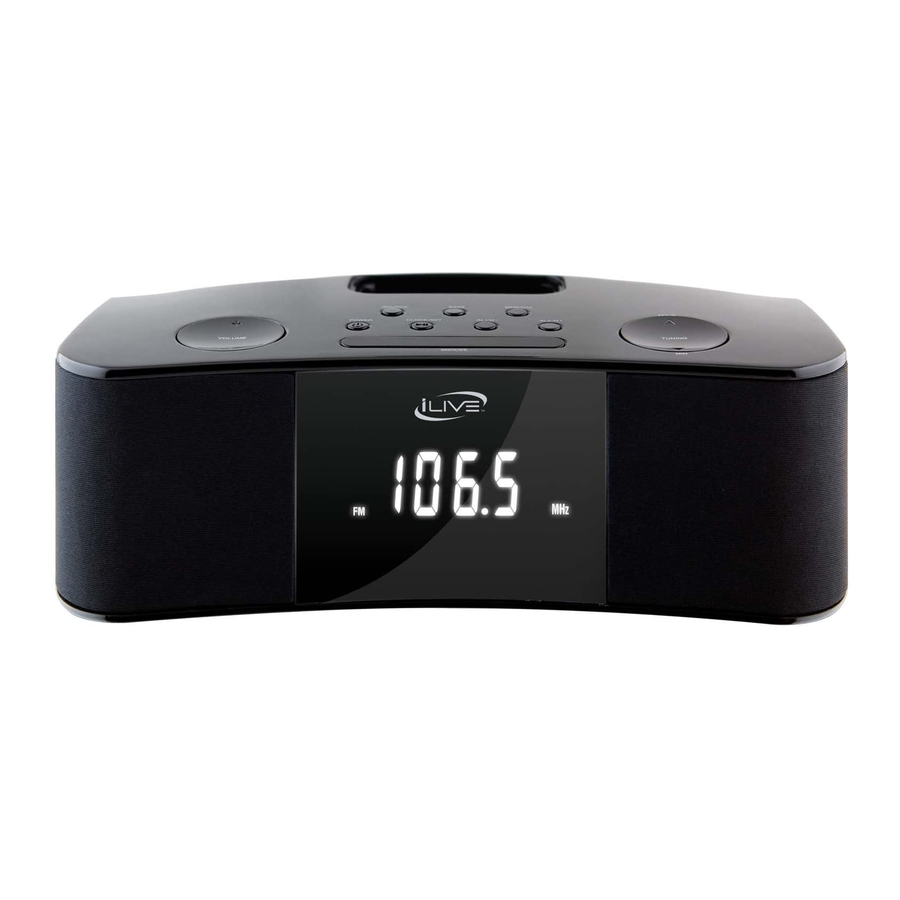 ILIVE ICP310B CLOCK RADIO USER MANUAL ManualsLib