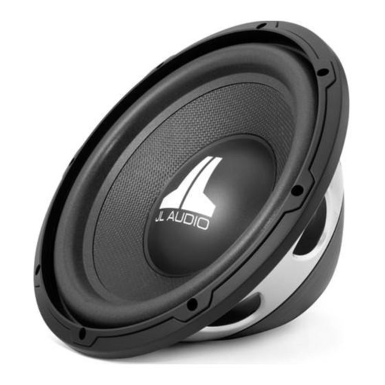 Jl Audio 12wx Subwoofer Owner S Manual Manualslib