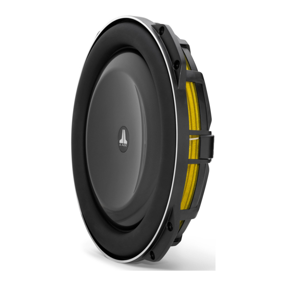 JL AUDIO 13TW5-3 SUBWOOFER OWNER'S 