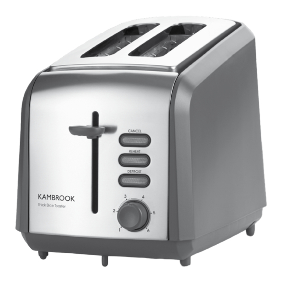 KAMBROOK KT220 TOASTER INSTRUCTION BOOKLET ManualsLib