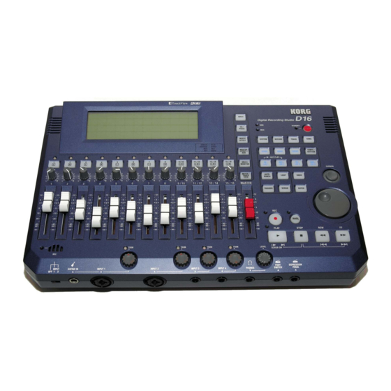 Korg D16 Digital recording studio MTR - 配信機器・PA機器 