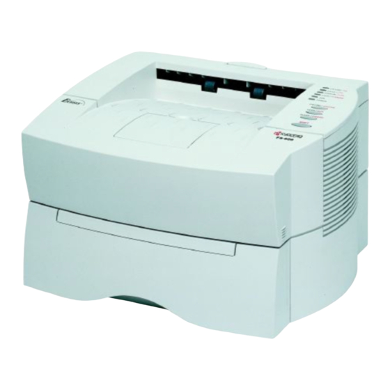 KYOCERA FS600 PRINTER USER MANUAL ManualsLib