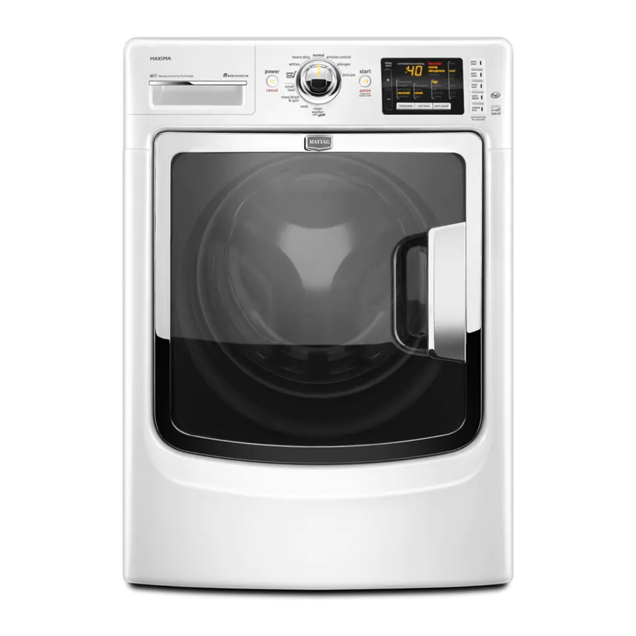 MAYTAG FRONTLOADING AUTOMATIC WASHER W10254495A WASHER USE AND CARE MANUAL ManualsLib