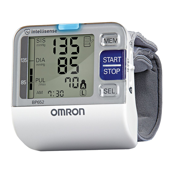 OMRON 3 Series Wrist Blood Pressure Monitor (BP6100); 60-Reading Memory  with Irregular Heartbeat Detection