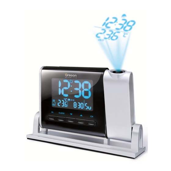 Oregon Scientific RMR329P Atomic Projection Clock with Indoor/Outdoor  Temperature