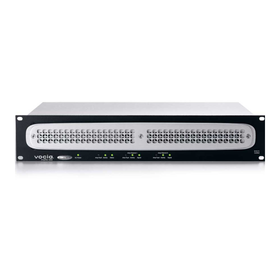 Biamp Vocia VA-2060 Amplifier Manuals
