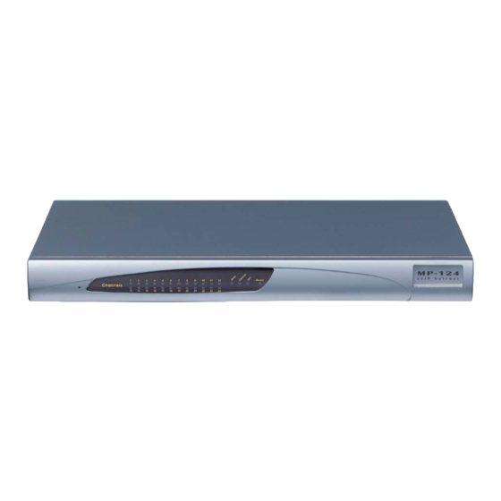 AudioCodes MediaPack 124 Hardware Installation Manual