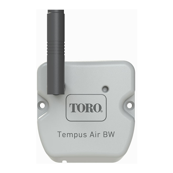 Toro Tempus Air BW Manuals