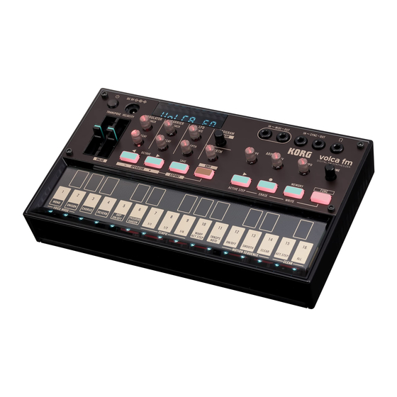 KORG VOLCA-FM2 OWNER'S MANUAL Pdf Download | ManualsLib
