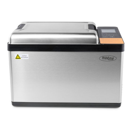 MAXIMA SOUS VIDE 12.5L USER MANUAL Pdf Download ManualsLib